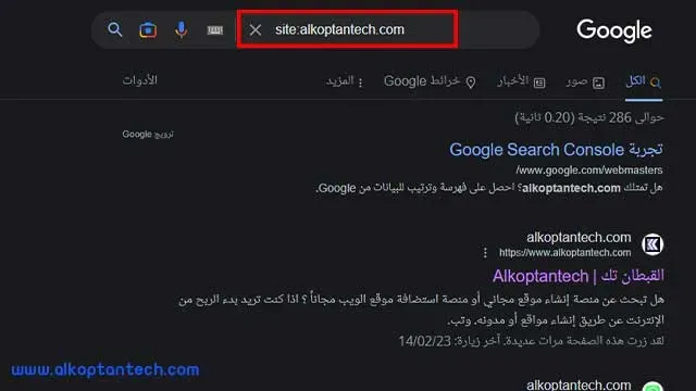 موقع الويب الخاص بك جديد على Google