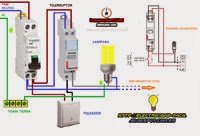 telerruptor para encendido de luces pasillo colegio