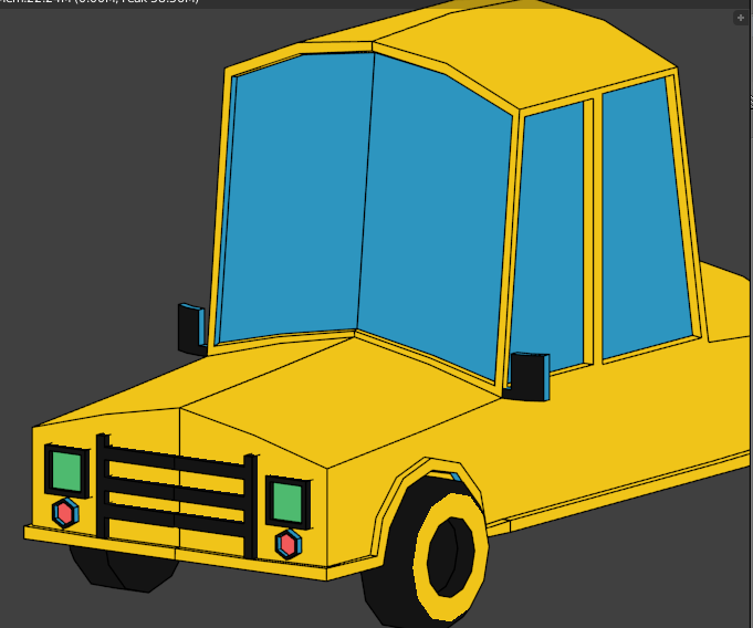 Membuat Mobil Low Poly Flat Animation