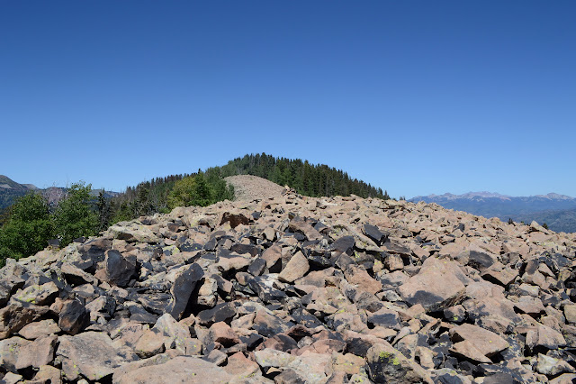 rock pile on the side of Sliderock Mountain