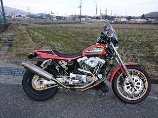 ハーレー,スポーツスター,がるーだ,ターコイズ,ダートラ,883R,sportster,ブレーキング,ウェーブディスク,ハマー