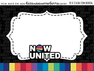 Now United: Etiquetas para Candy Bar para Imprimir Gratis.