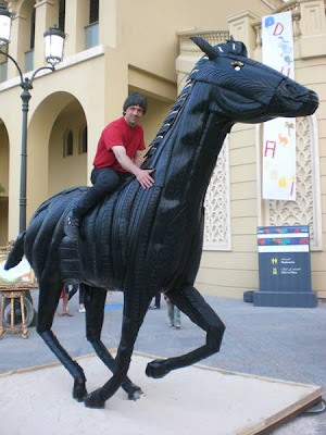 Sculptures from used tires