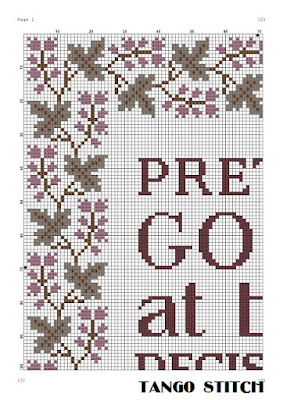 Pretty good at bad decisions funny sarcastic cross stitch pattern