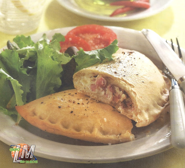 Calzone de jamón y queso