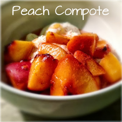 Fresh Peach Compote: Recipe from Lavende & Lemonade