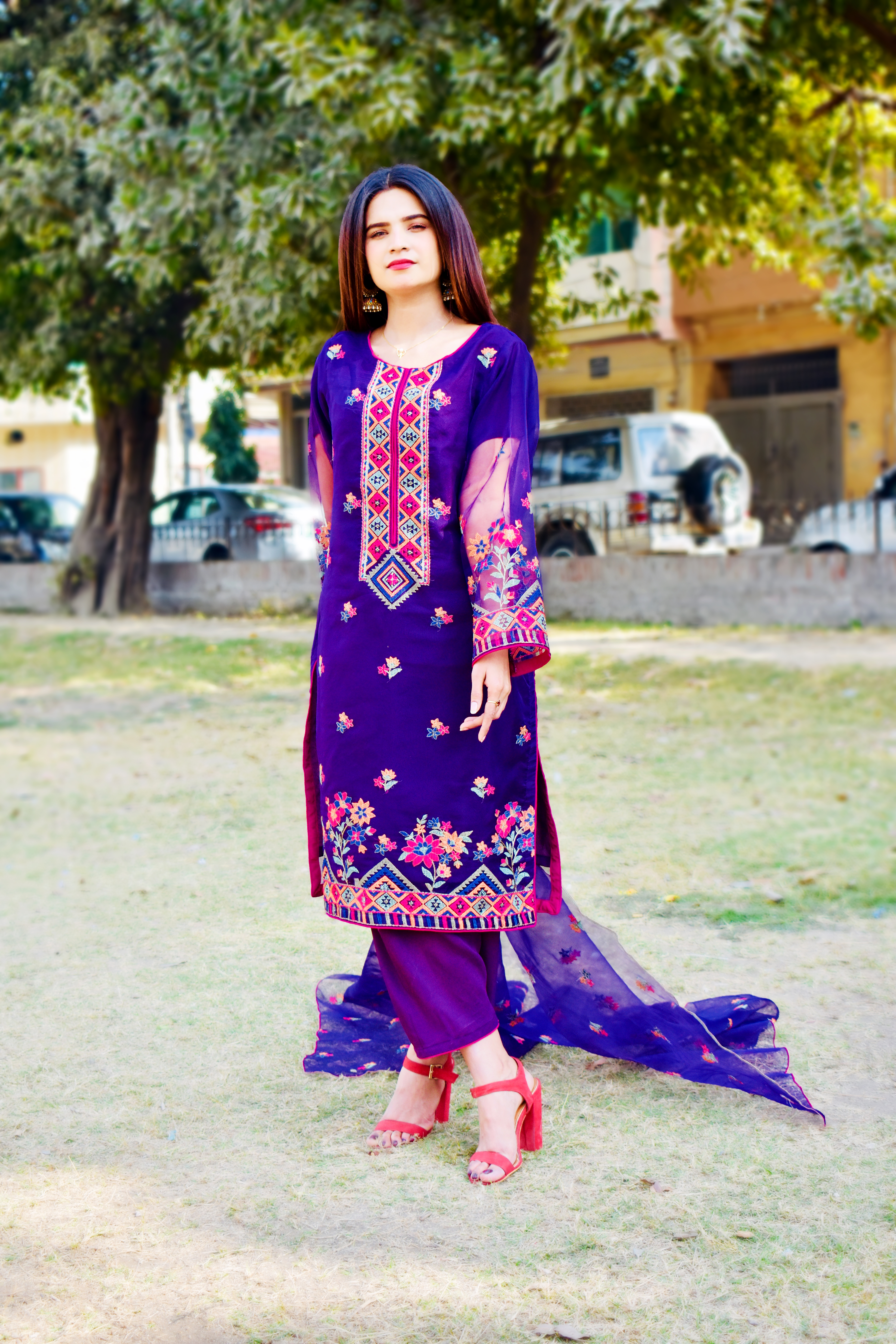 Purple Color Ladies Shalwar Kameez By Anaya Stitch