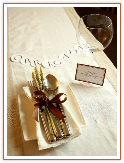 Thanksgiving table setting from BistrotChic