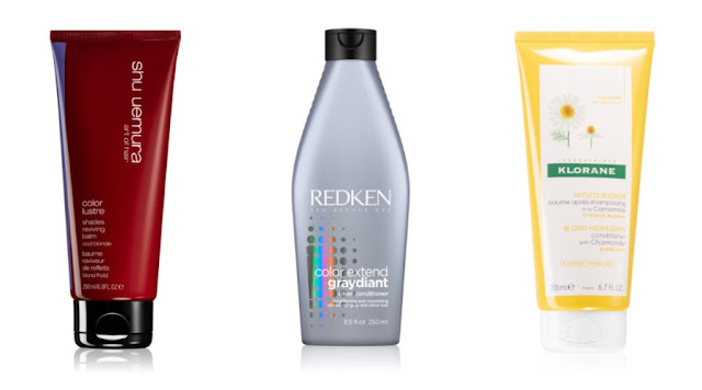 Shu Uemura Color Lustre, Redken Color Extend Graydiant, Klorane Chamomile