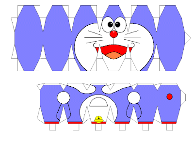 Doraemon de papel para montar