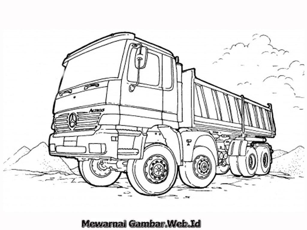 Info Top 28 Sketsa Gambar Mobil Truk