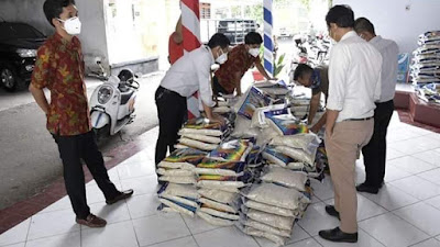 Penanganan Covid19, Bantuan Donatur Kebutuhan Pokok Tiba Di Pinrang