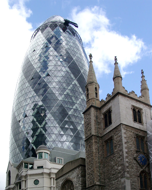 Swiss Re Building, St Andrew Undershaft, St Mary Axe, City of London, London