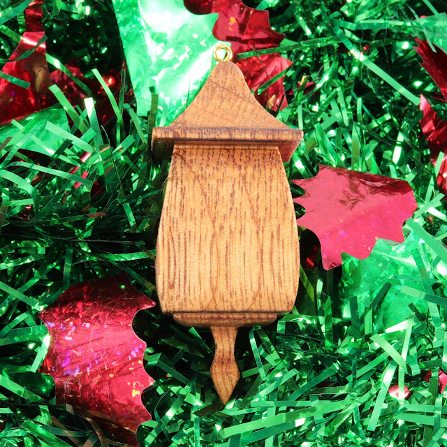 Miniature Birdhouse Ornament, Handmade from Reclaimed Hardwoods and Finished with a Blend Of Beeswax and Mineral Oil, Collectable