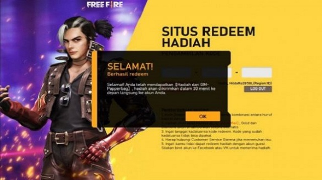 Cara Klaim Kode Redeem FF