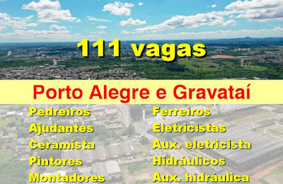 MRV abre mais de 100 vagas na Construção Civil em Porto Alegre e Gravataí