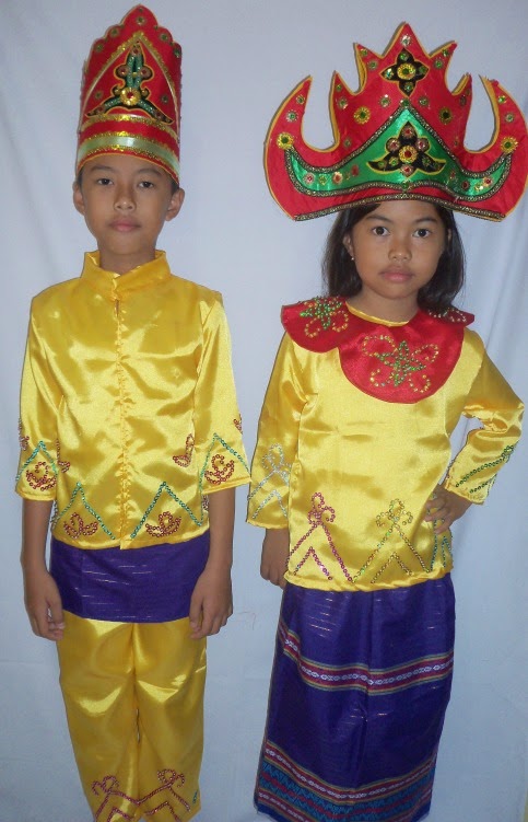 BA 009 Baju  Adat  Lampung  Pakaian  Adat  Anak 