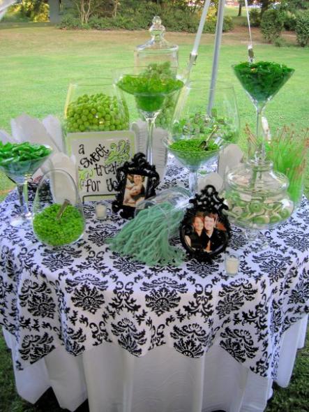 Maybe your buffet will be strictly chocolate wedding candy table pictures