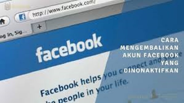 Cara Mengembalikan Akun Facebook yang Dinonakifkan Oleh pihak Facebook