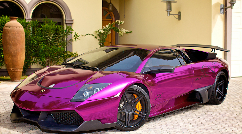 Lamborghini Murcielago Purple Wallpaper 中華車庫  china garage 