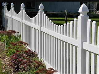White Wooden Fence Design