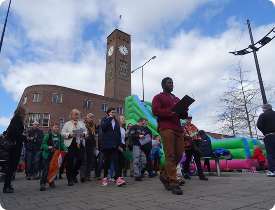 Crewe Passion Play at the town square (1)