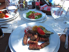 Cevapcici dish in Croatia
