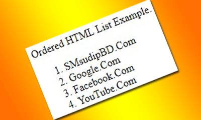 Ordered HTML List