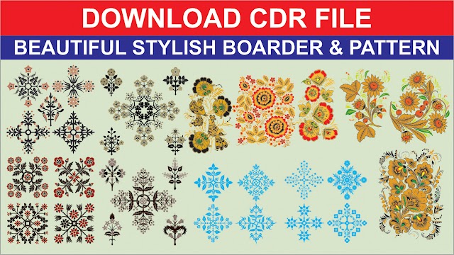Download Free Beautiful Stylish Vector Borders CDR File