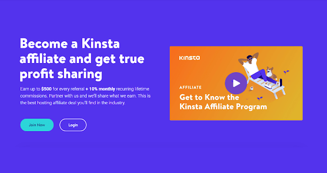 Kinsta affiliate - Best Recurring Affiliate Programs to earn online income in 2020