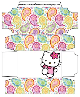 Hello Kitty Party, Free Printable Box.