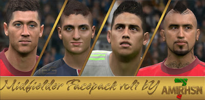 PES 2016 Midfielder Face Pack by Amir.Hsn7