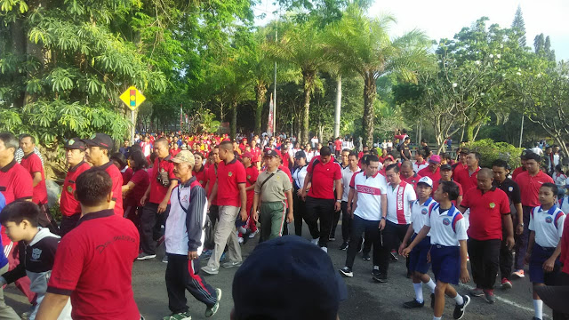  Pesta Nasi Jinggo Warnai Perayaan HUT RI Di Bali