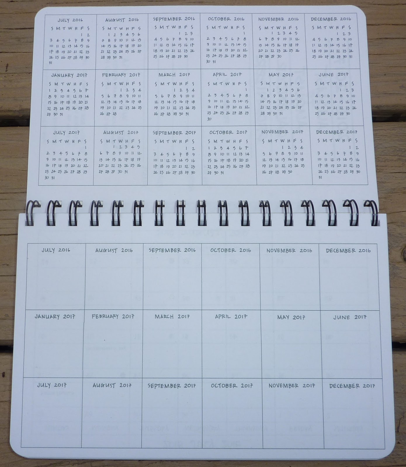 Plannerisms August To August Calendar Organizer By Mixed