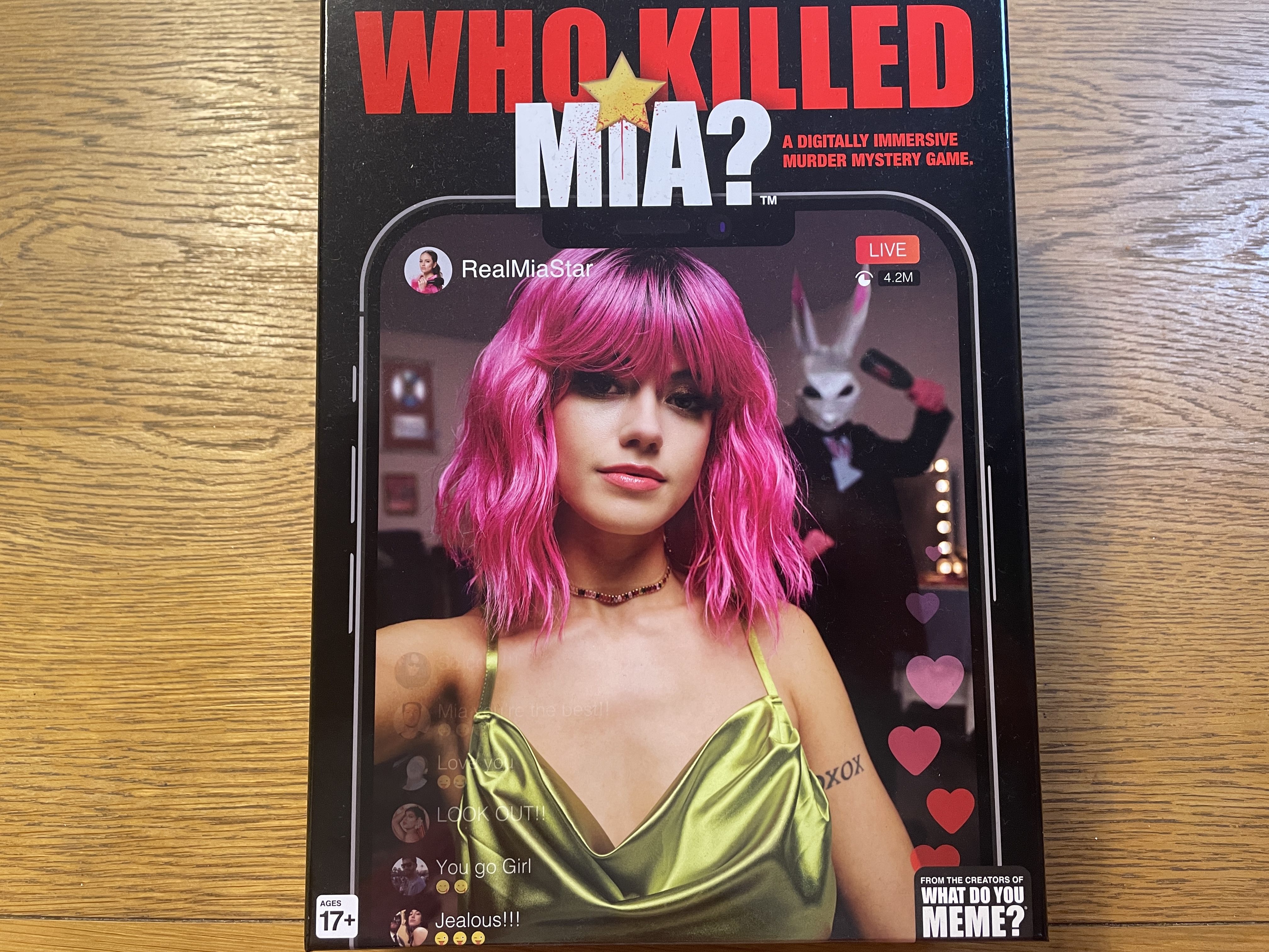 Who Killed Mia? game box