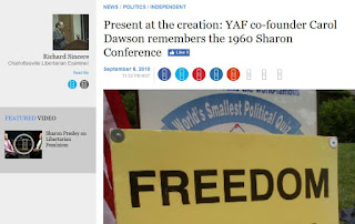 Sharon Statement YAF Carol Dawson Young Americans for Freedom 1960s conservative movement