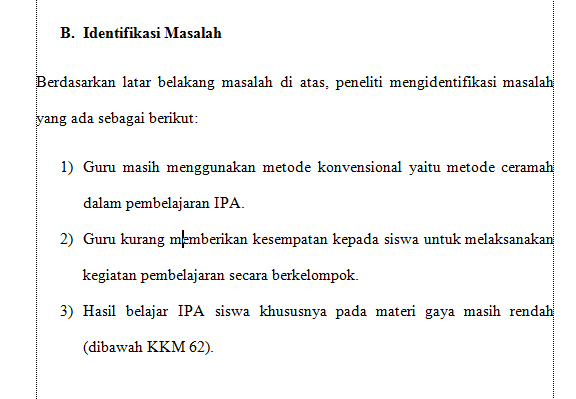 Contoh Identifikasi Masalah Rumusan Masalah Dan Batasan 