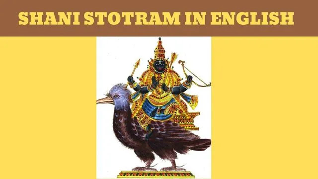 Shri Dasaratha Shani Stotram in English