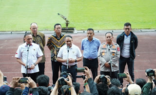 Menpora, Ketua PSSI dan Kapolda Jabar Cek Kelaikan Stadion GBLA Untuk Pertandingan Liga 1