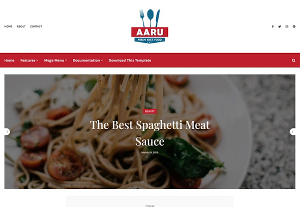 Aaru Blogger Template