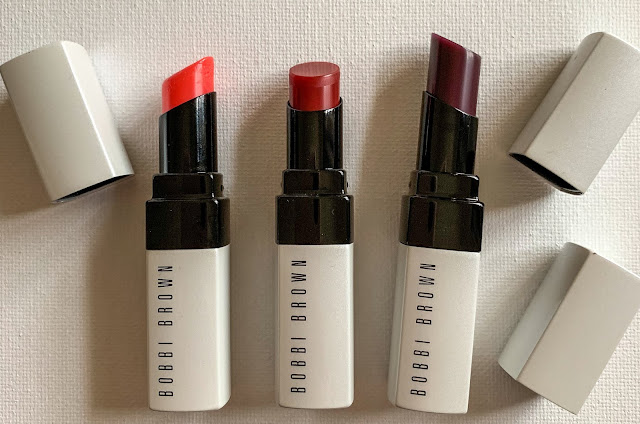 Bobbi Brown Extra Lip Tints in Bare Popsicle, Bare Raspberry and Bare Blackberry