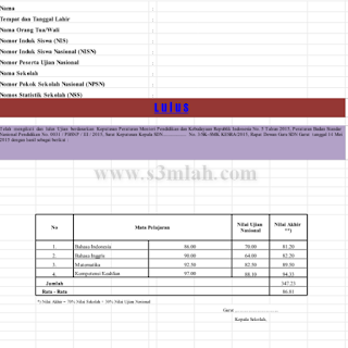 Download Aplikasi Cetak SKHUN Sementara Tahun Pelajaran 2016