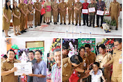 Safari Natal Pemkab Minahasa Tenggara, Bupati Denny Mangala Serahkan Bantuan di Kecamatan Touluaan dan Touluaan Selatan