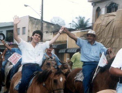 Lucio Mario e Seu Mariano em campanha em 1996