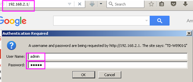 Login ke AP dengan Ip address baru