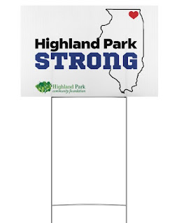 Highland Park Strong yard sign