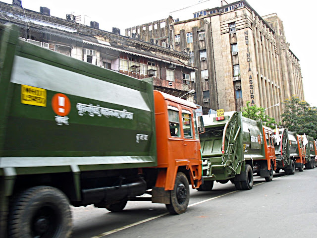 clean-up trucks in Mumbai