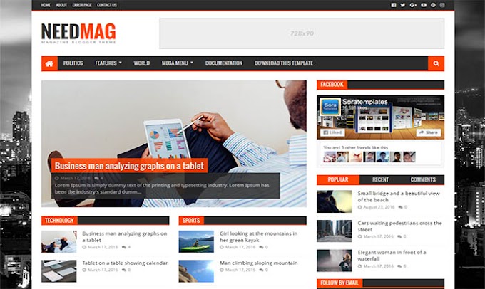 NeedMag Blogger Template | Best Seo Friendly Blogger Template | Amarly Themes