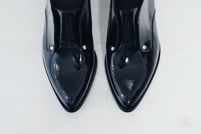 Turn it inside out: Patent shoes
