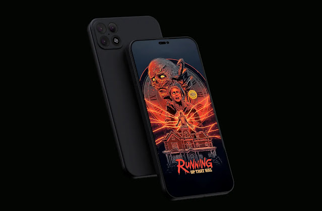 running up that hill poster from stranger things 4 wallpaper for phone